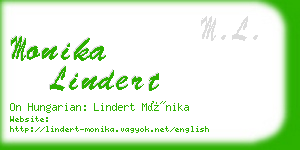 monika lindert business card